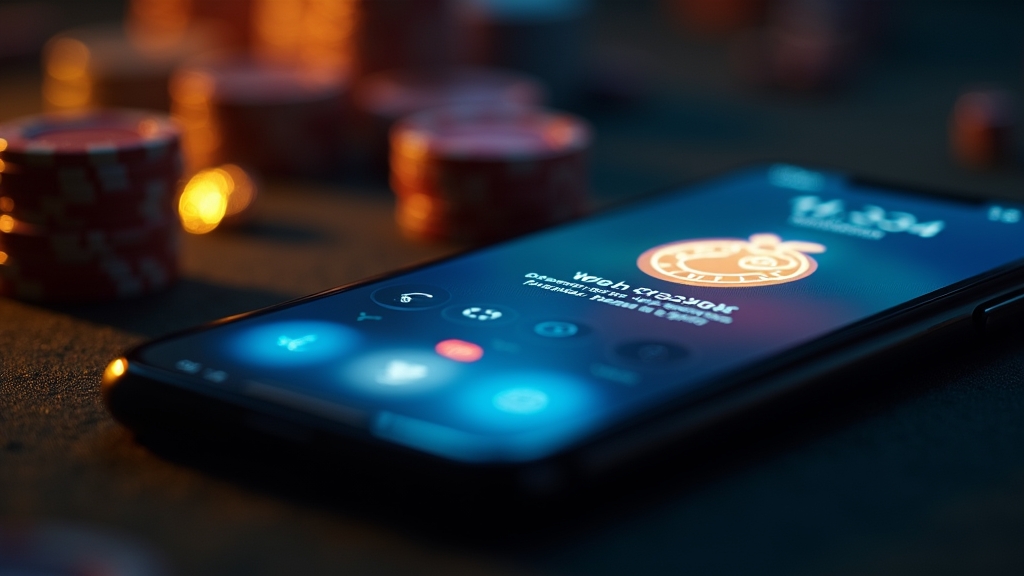 Smartphone met mobiele casino-opties voor Android en iPhone